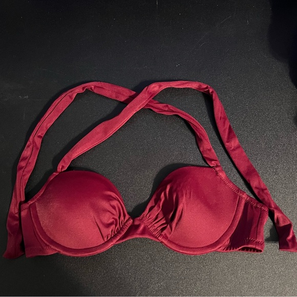 J. Crew Other - NWOT J. Crew Deep Red Women's Bikini Top